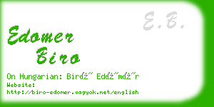 edomer biro business card